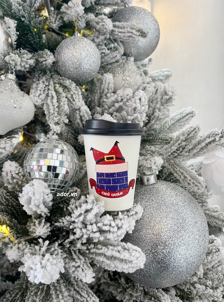 Sticker Noel Dán Ly Giấy, Ly Nhựa ADOR