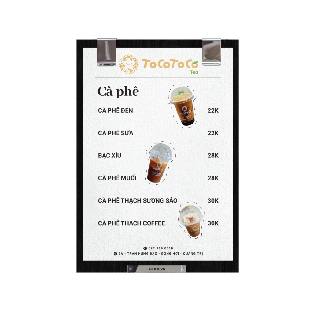 Menu Tocotoco