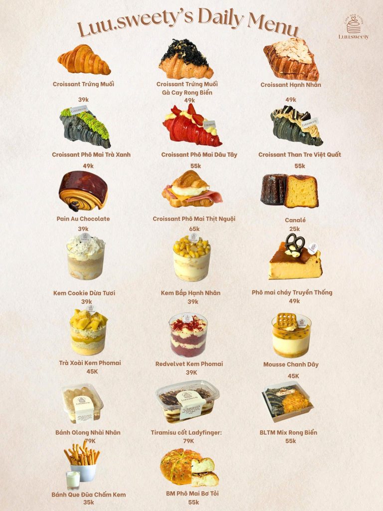 Menu Luu.sweety